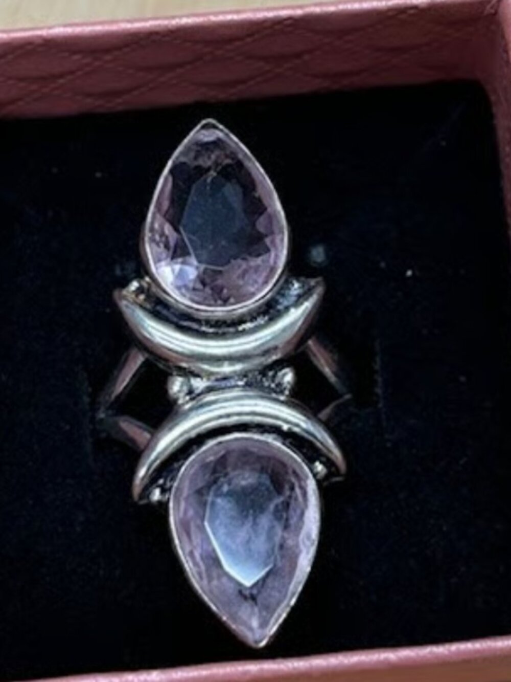 925 Sterling Silver Rose Quartz Ring